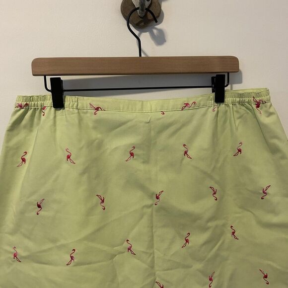 Karen Scott Sport Skort Womens 18 Flamingo Embroidered Zip Summer Casual golf - Picture 6 of 11
